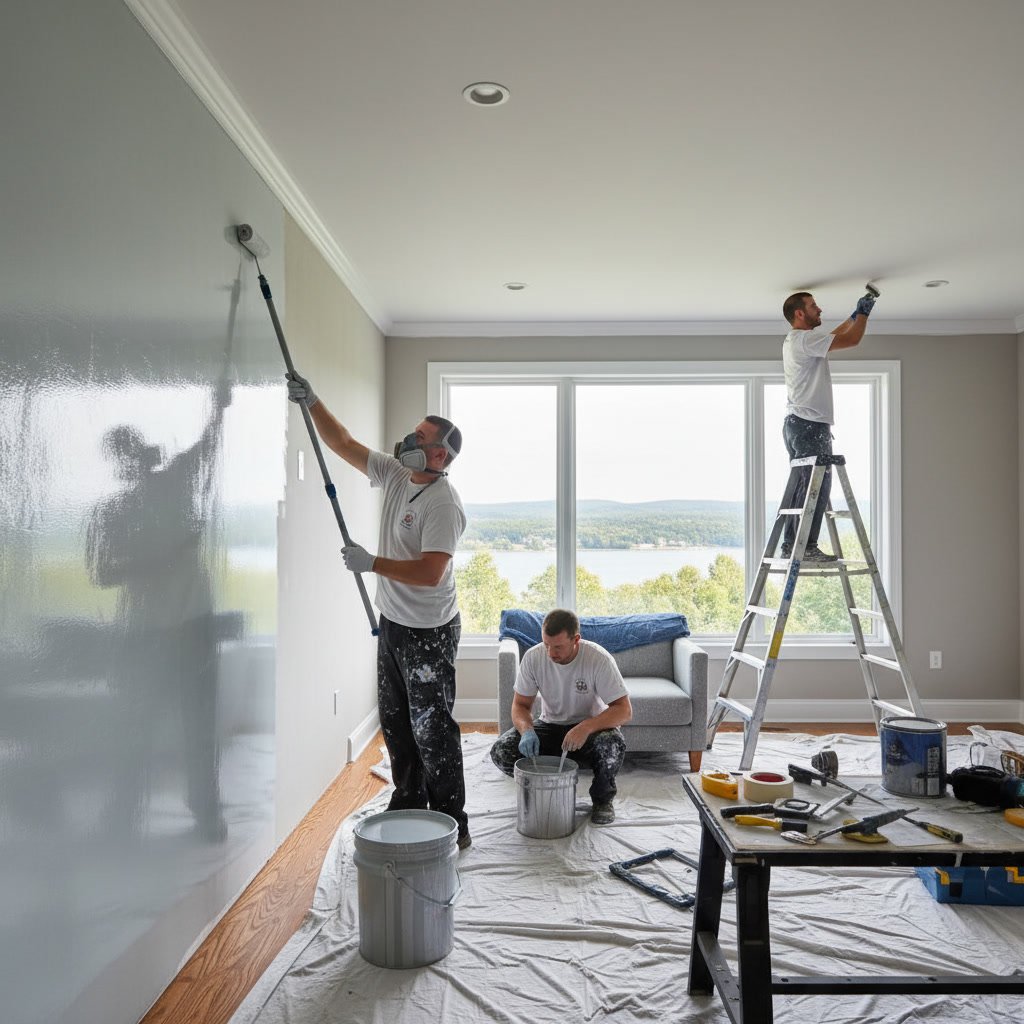 Professional interior painting project in Poughkeepsie NY home